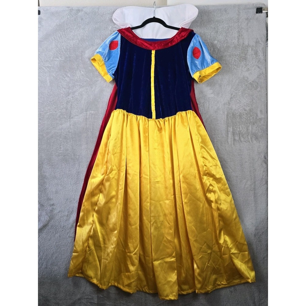 Snow White Princess Costume Dress Petticoat Headband XL Adult Halloween Cosplay